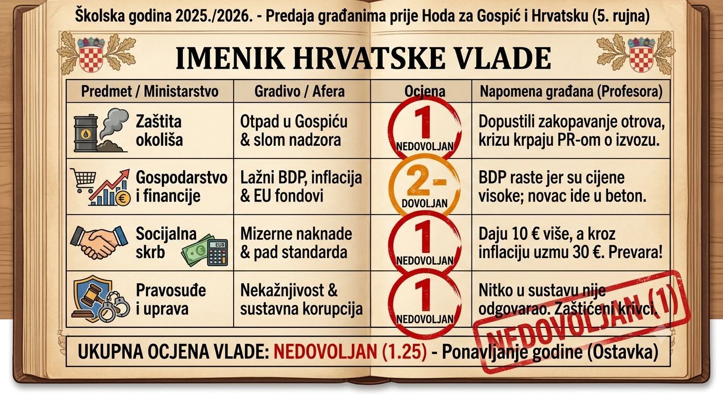 ocjene ministarstva vlade RH